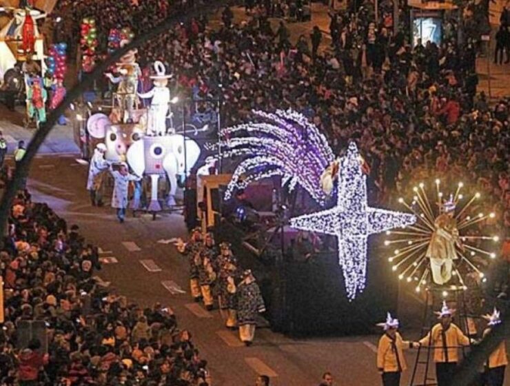 Llegó la cabalgata de Reyes con frío y bajas temperaturas