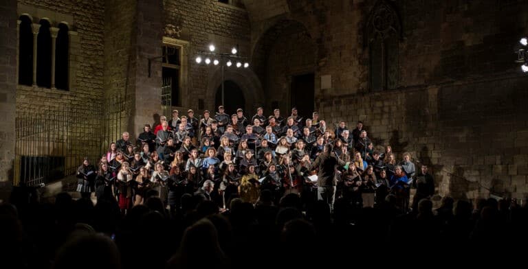 Le traditionnel concert de nage de l'Orfeó Català, l'année prochaine devant la Cathédrale le 3 janvier.