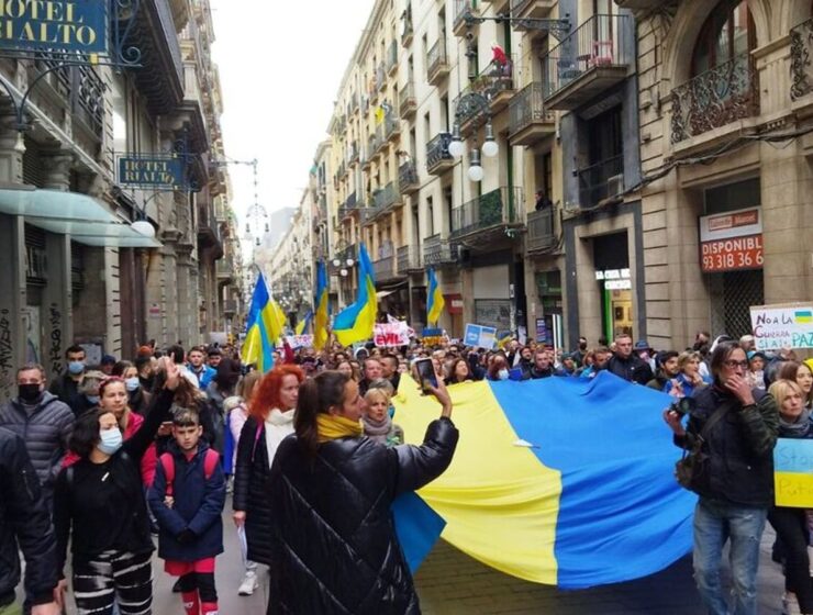 En Vallcarca, en el distrito de Gràcia se habilita albergue para ucranianos