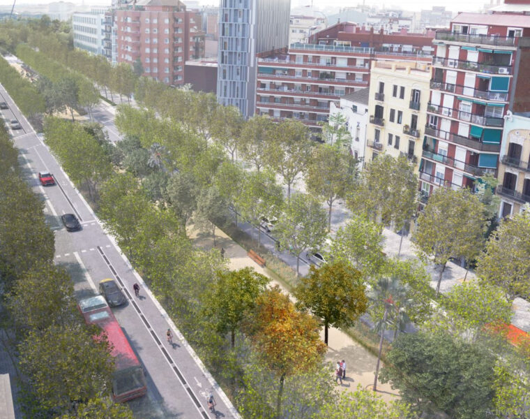 En otoño comienzan obras en un tramo de la avenida de la Meridiana