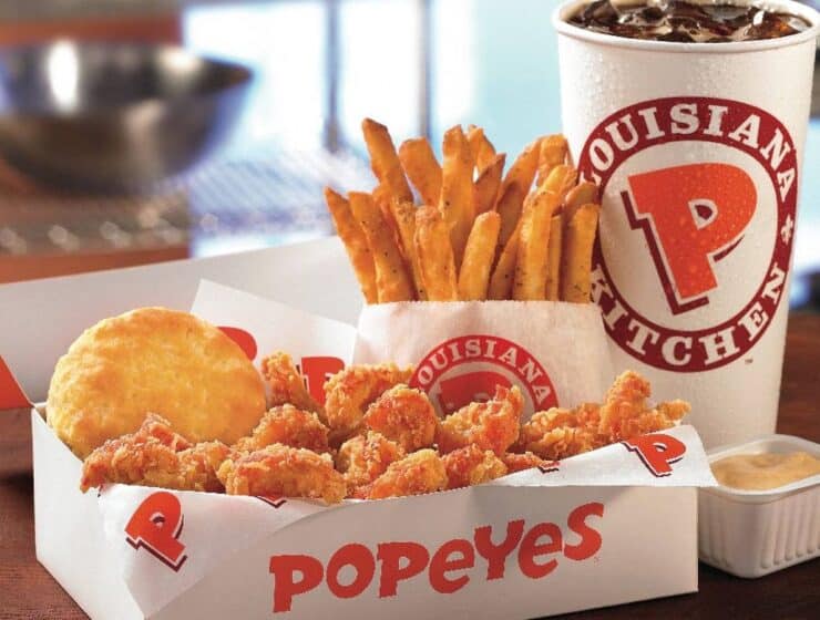 Popeyes: si te gusta la comida rápida de pollo