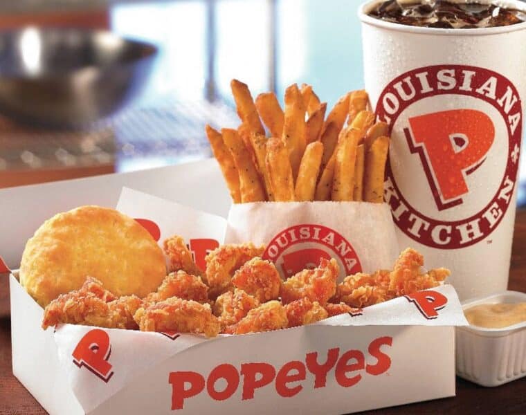 Popeyes: si te gusta la comida rápida de pollo