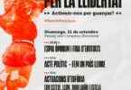 Manifestación del 11 de septiembre y conciertos Diada 2022 Barcelona
