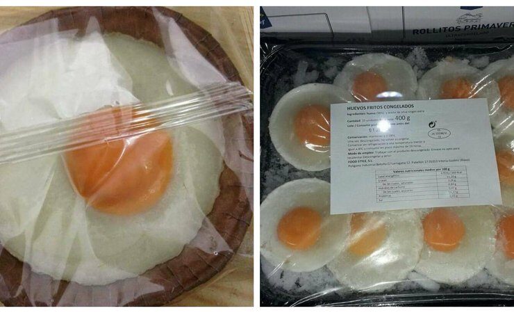 Huevos fritos precocinados disponibles en Mercadona