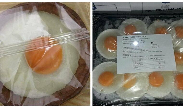 Huevos fritos precocinados disponibles en Mercadona