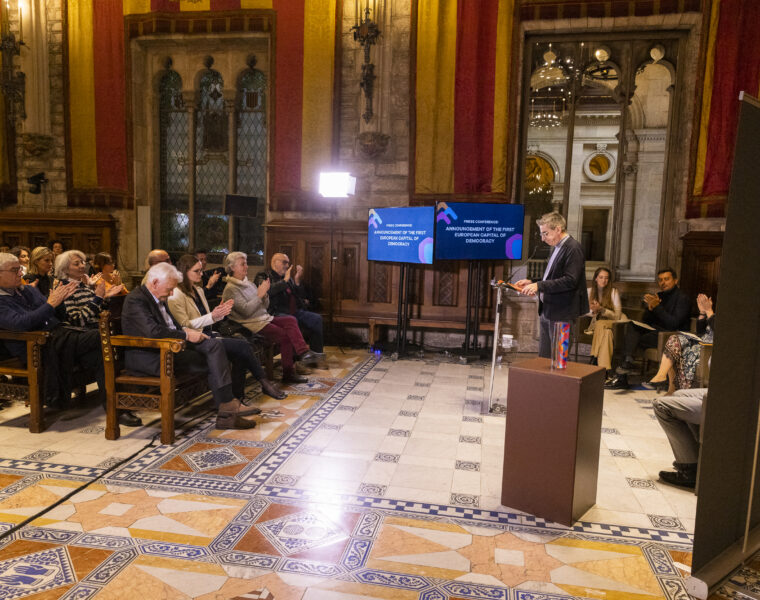 Barcelona elegida primera Capital Europea de la Democracia 2023-2024