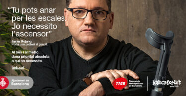 Campaña de TMB: prioridad de espacios reservados a personas que lo necesitan