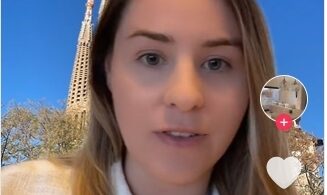 En TikTok: Americana se sorprende por la “calidad” de los pisos para rentar en Barcelona