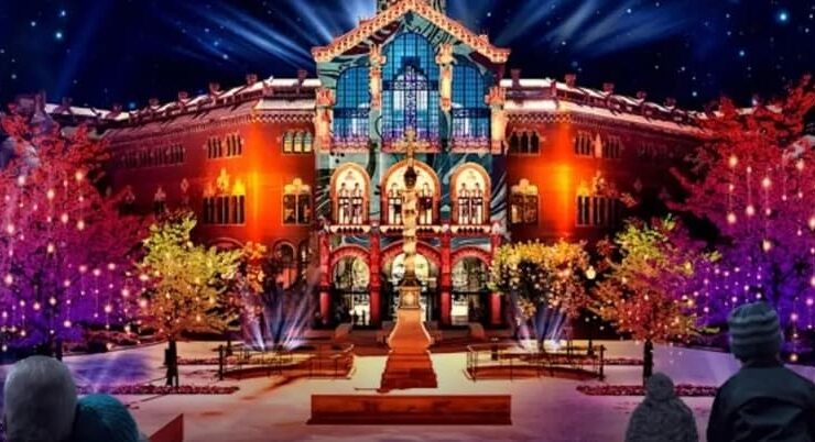 Barcelona brilla con el espectáculo de luces navideñas 2023 en el Passeig de Gràcia
