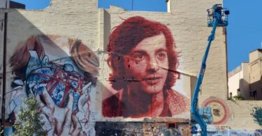 En memoria de Salvador Puig Antich, nuevo mural de Roc Blackblock