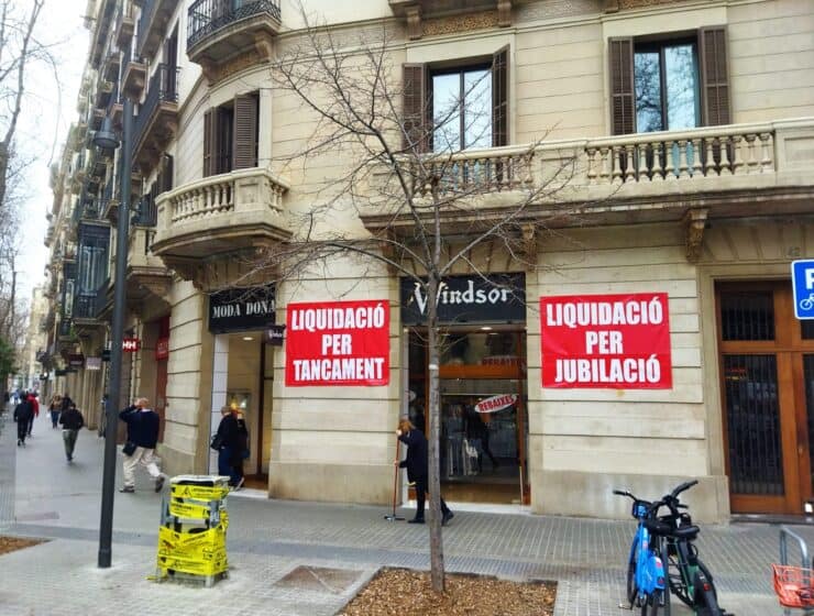 El fin de una era: cierre de la tienda de ropa Windsor en Barcelona