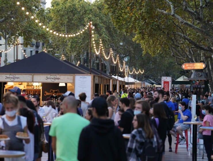 La fiesta gastronómica Tast a la Rambla, celebra su décimo aniversario en Barcelona