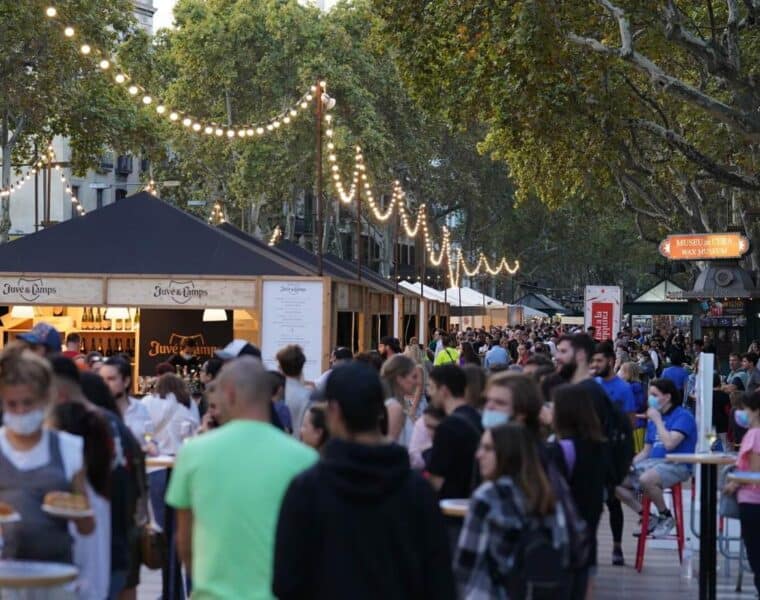 La fiesta gastronómica Tast a la Rambla, celebra su décimo aniversario en Barcelona