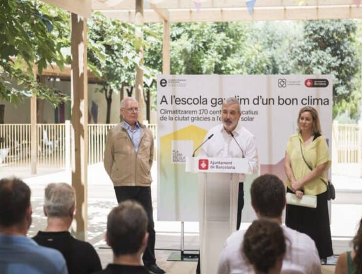 Barcelona inicia el proyecto de climatización en 24 escuelas, con un objetivo de 170 centros para 2029