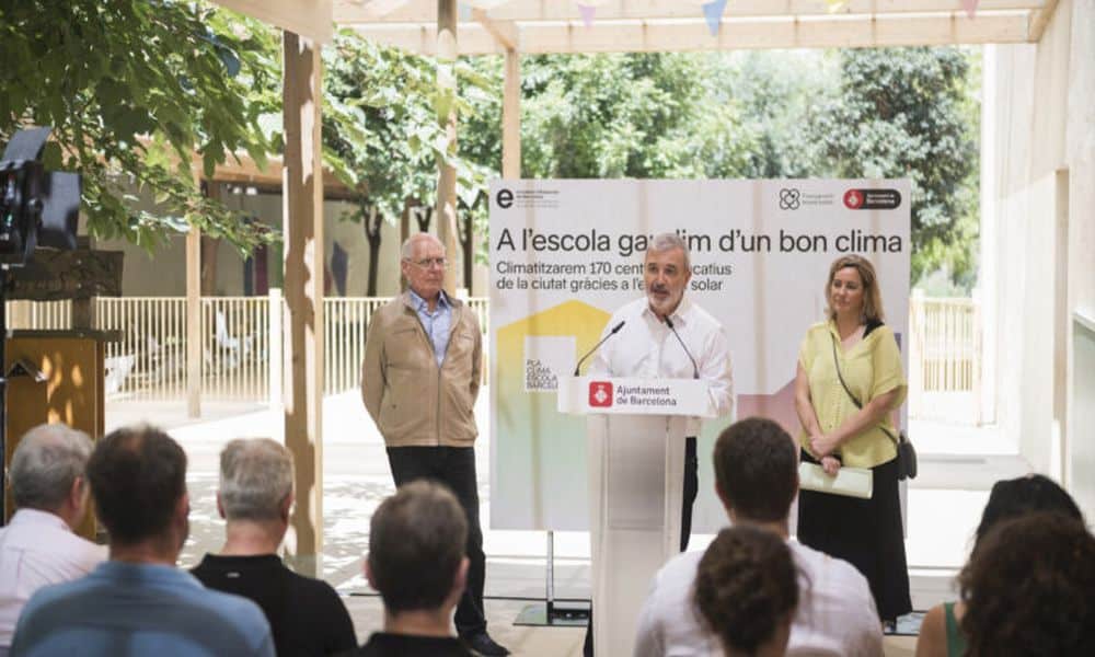 Barcelona inicia el proyecto de climatización en 24 escuelas, con un objetivo de 170 centros para 2029