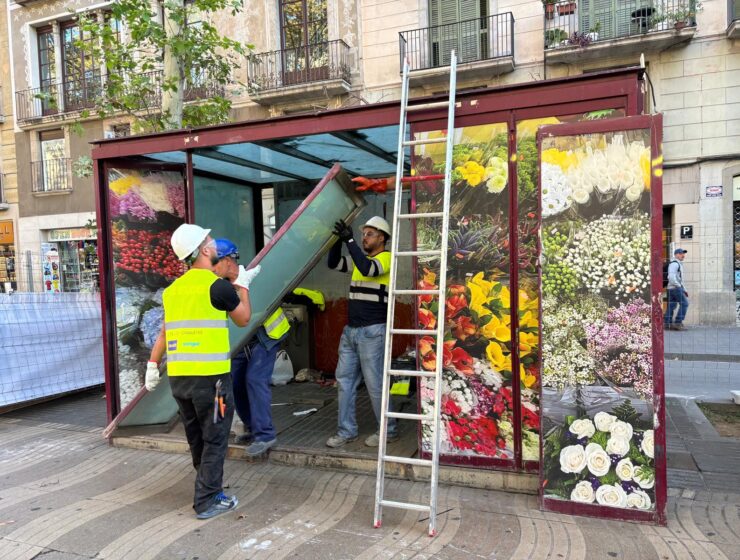 Barcelona avanza en la reurbanización de la Rambla