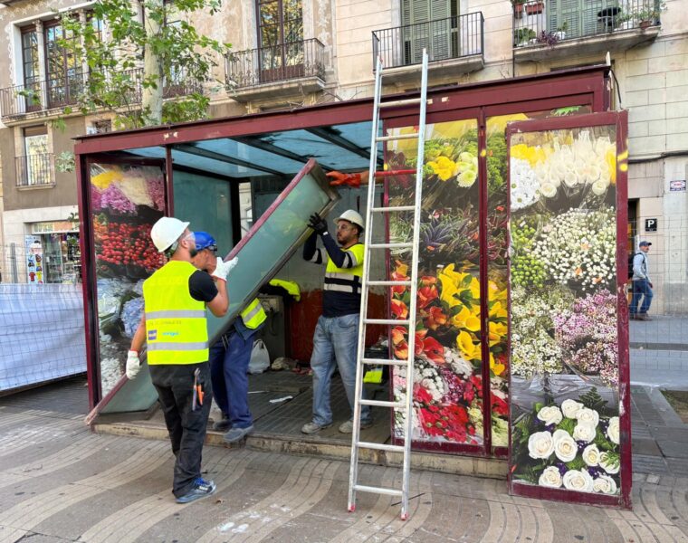 Barcelona avanza en la reurbanización de la Rambla