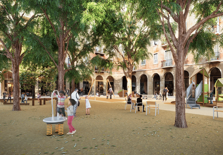 Barcelona revitaliza la plaza Vicenc Martorell