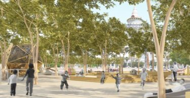 El nuevo espacio de juego de la Barceloneta: