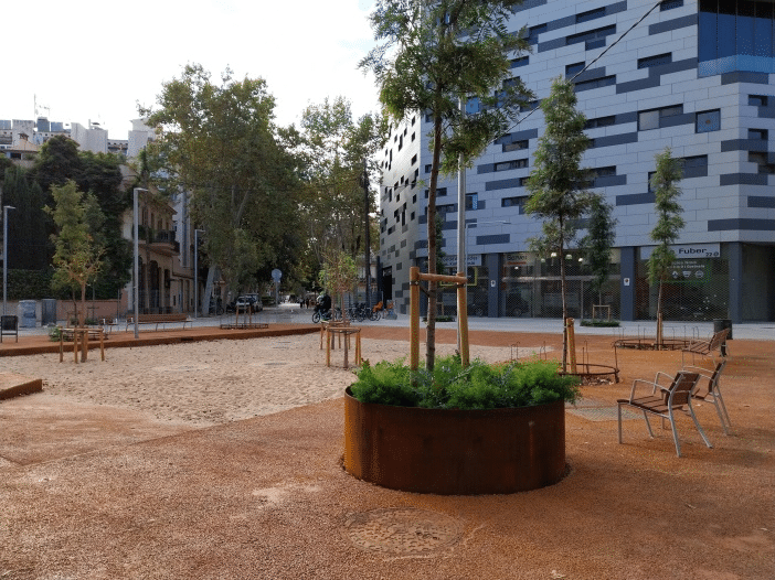 The transformation of carrer de Badajoz is moving towards a greener and more sustainable Barcelona.