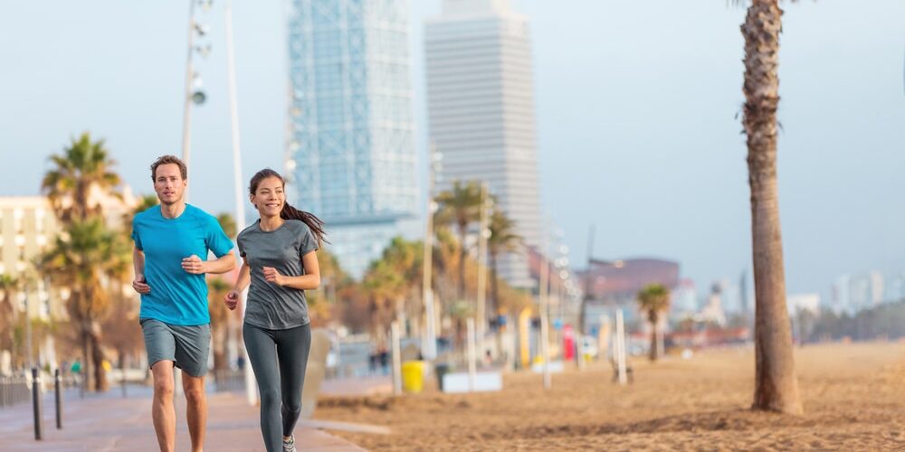 media maraton barcelona running