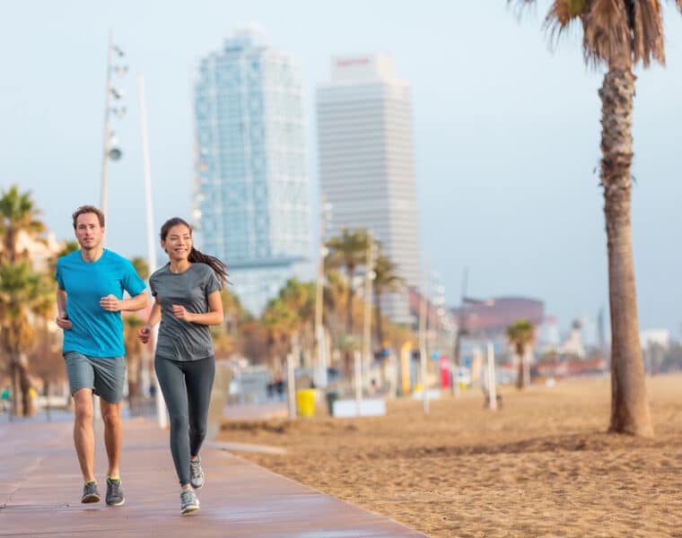 media maraton barcelona running