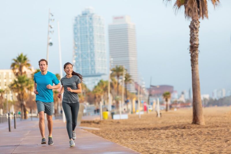 media maraton barcelona running