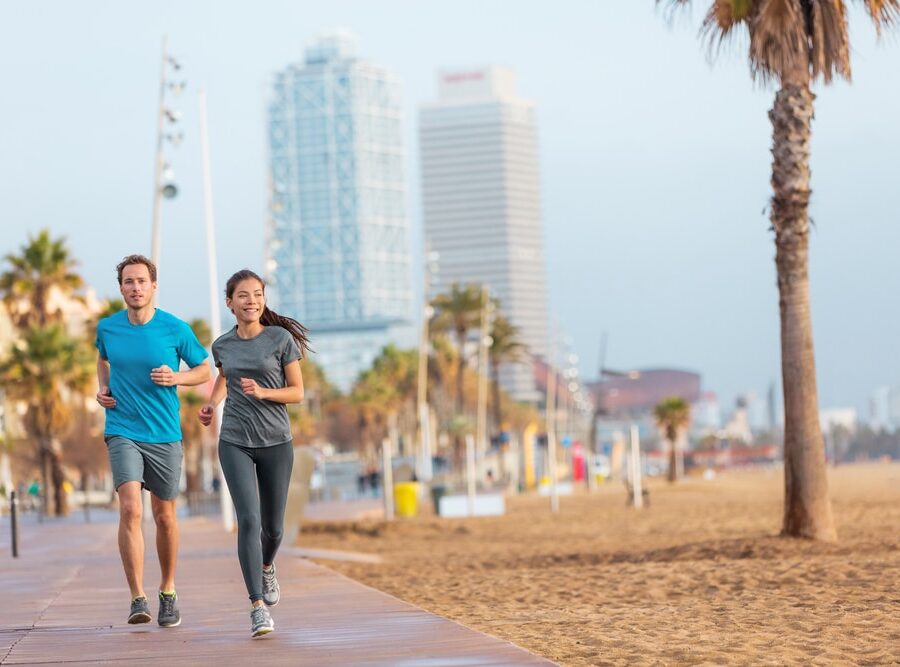 media maraton barcelona running