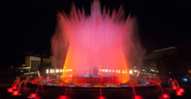 Nuevo sistema de iluminación fuente montjuic