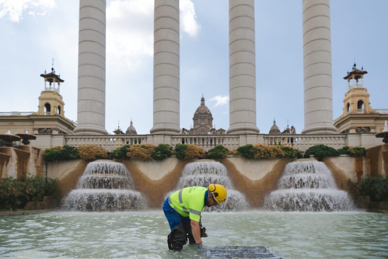 La Font Màgica de Montjuïc se pone en marcha 1