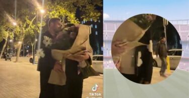 mesi reaparece en barcelona en el video de una pareja en tiktok